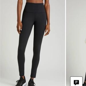 Zella Black Athletic Leggings with Logo Waistband